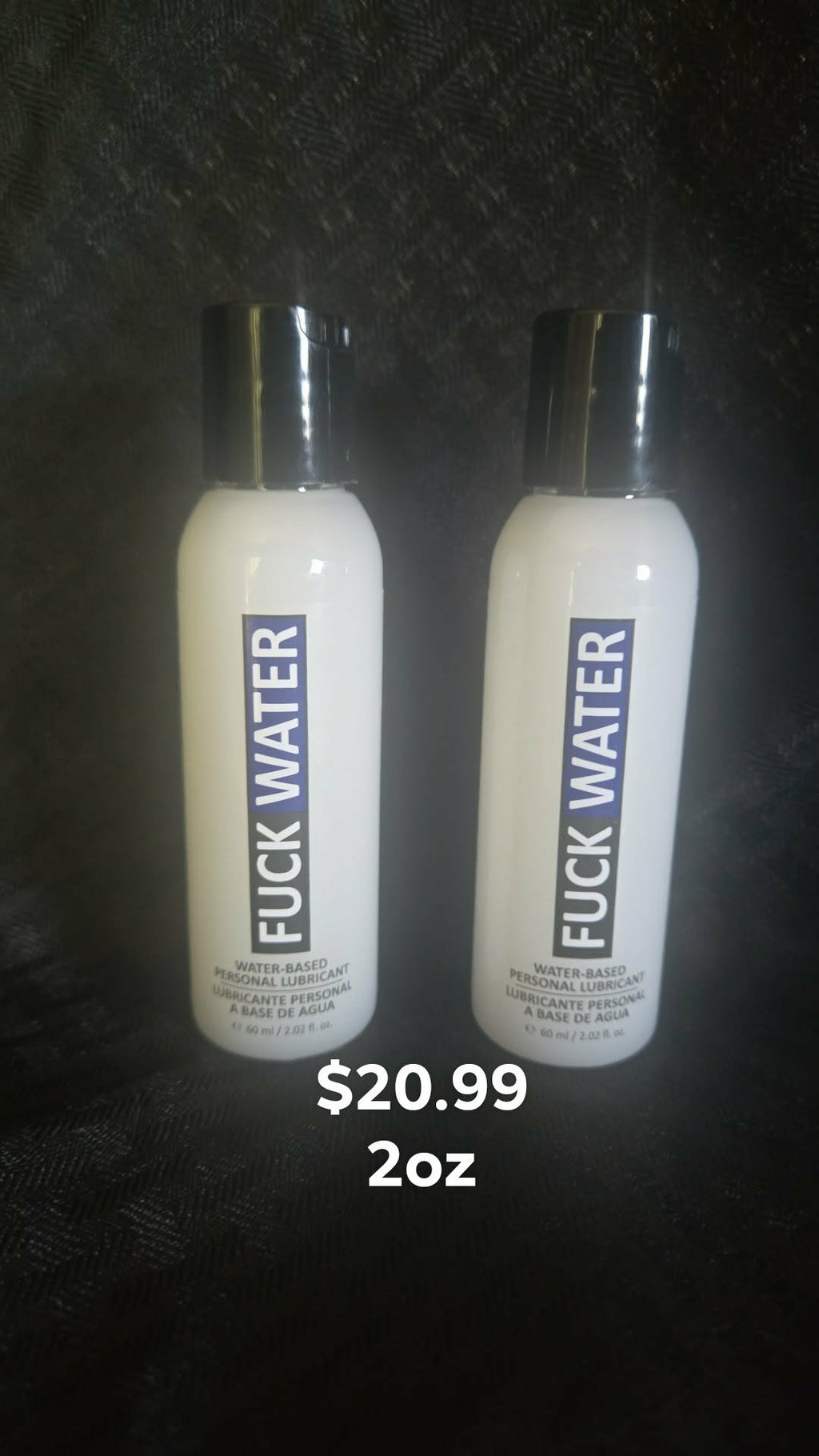 Fuck Water H2O, Creamy Water Based Personal Lubricant 2oz, 4oz & 8oz