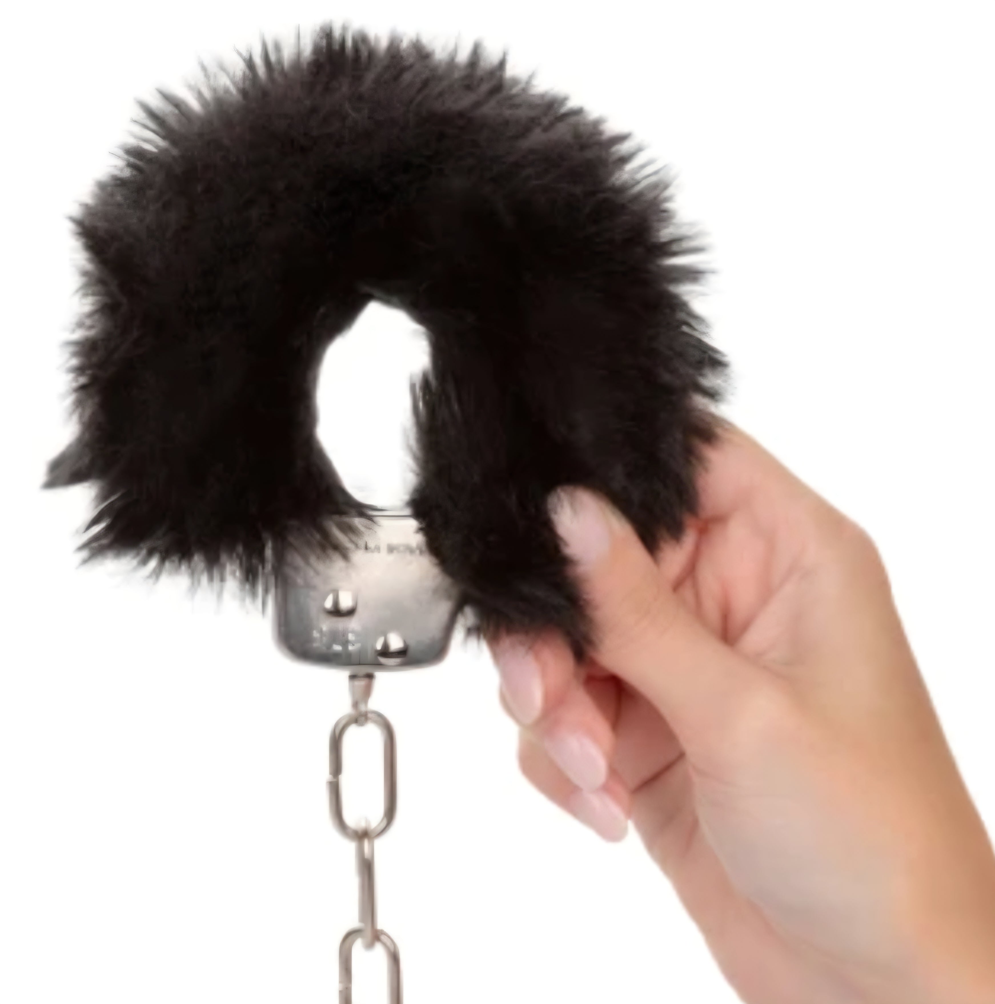 Ultra Fluffy Furry Handcuffs Black by Calexotics