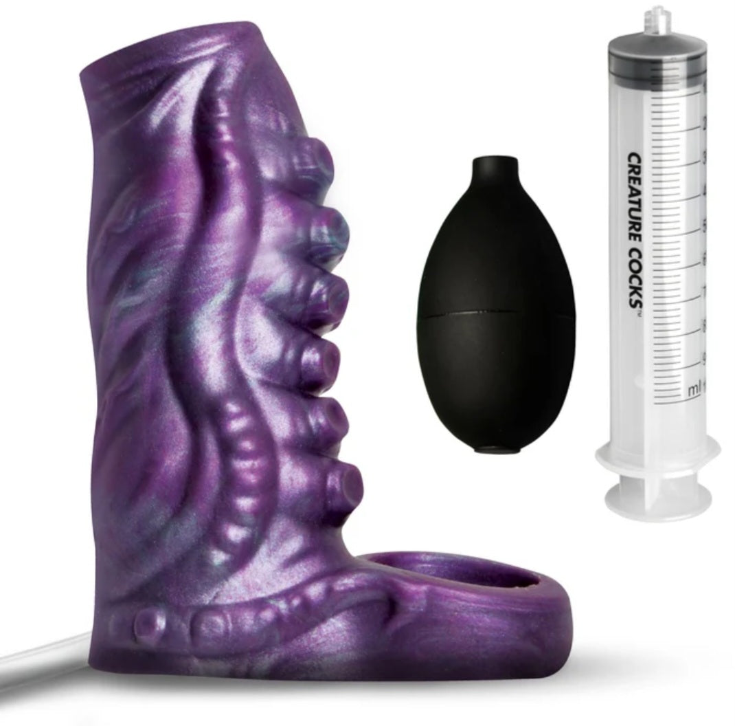 Siphon Squirting Silicone Penius Enhancer by Creature Cocks