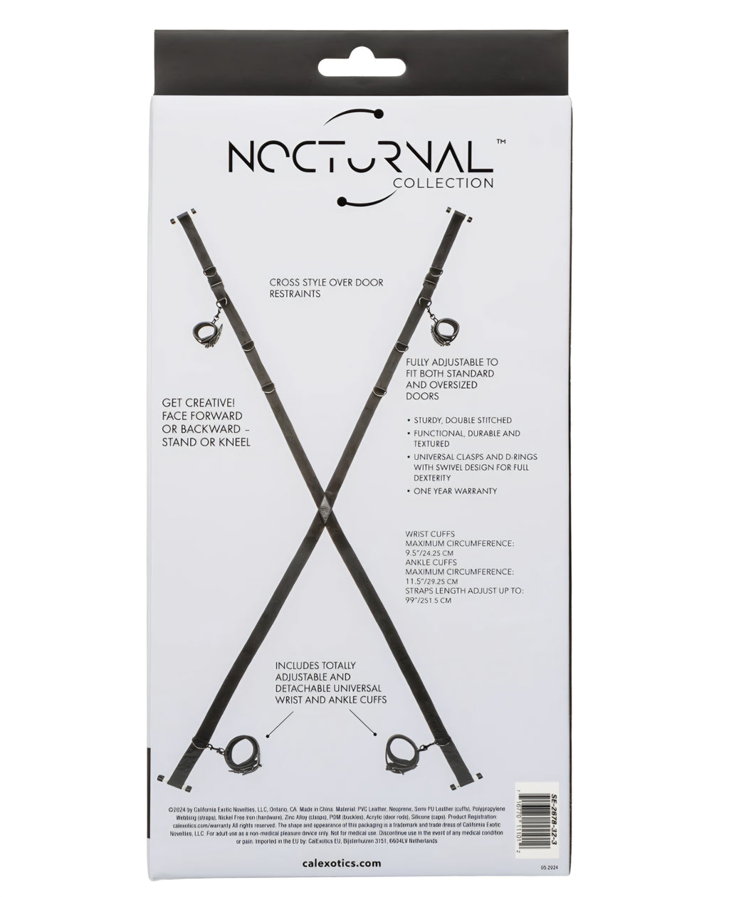 Nocturnal Collection Over The Door Cross •Heavy-duty •Comfortable •Adjustable