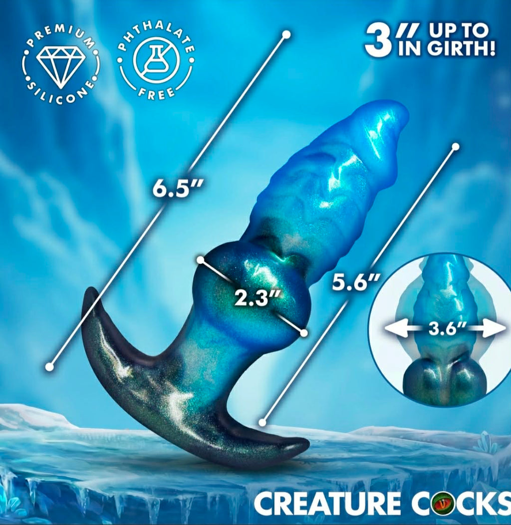 Creature Cocks Blizzard Inflatable Silicone Anal Plug