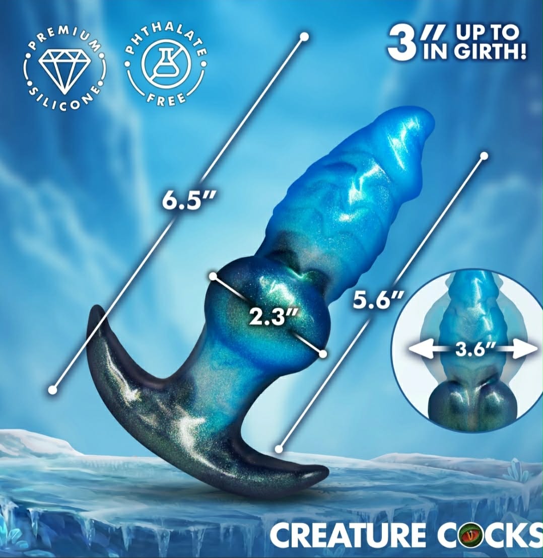 Creature Cocks Blizzard Inflatable Silicone Anal Plug