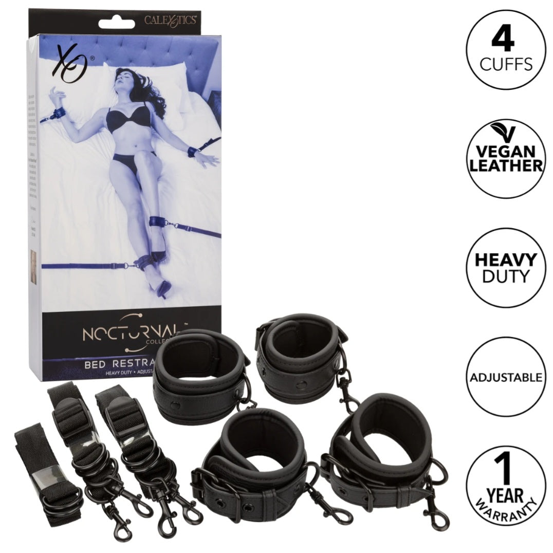 Nocturnal Collection Adjustable Bed Restraints Heavy-duty