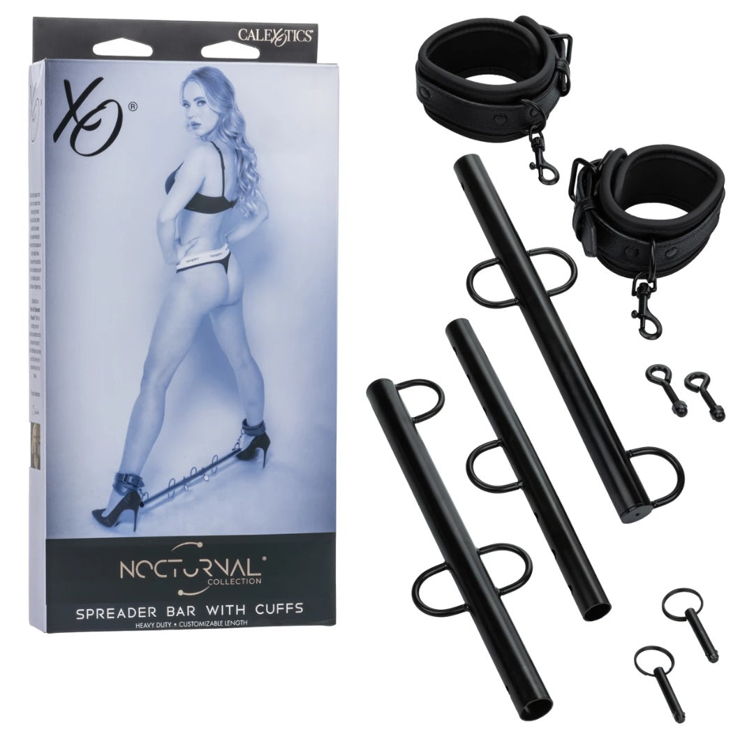 Spreader Bar With Cuffs Nocturnal Collection by Calexotics