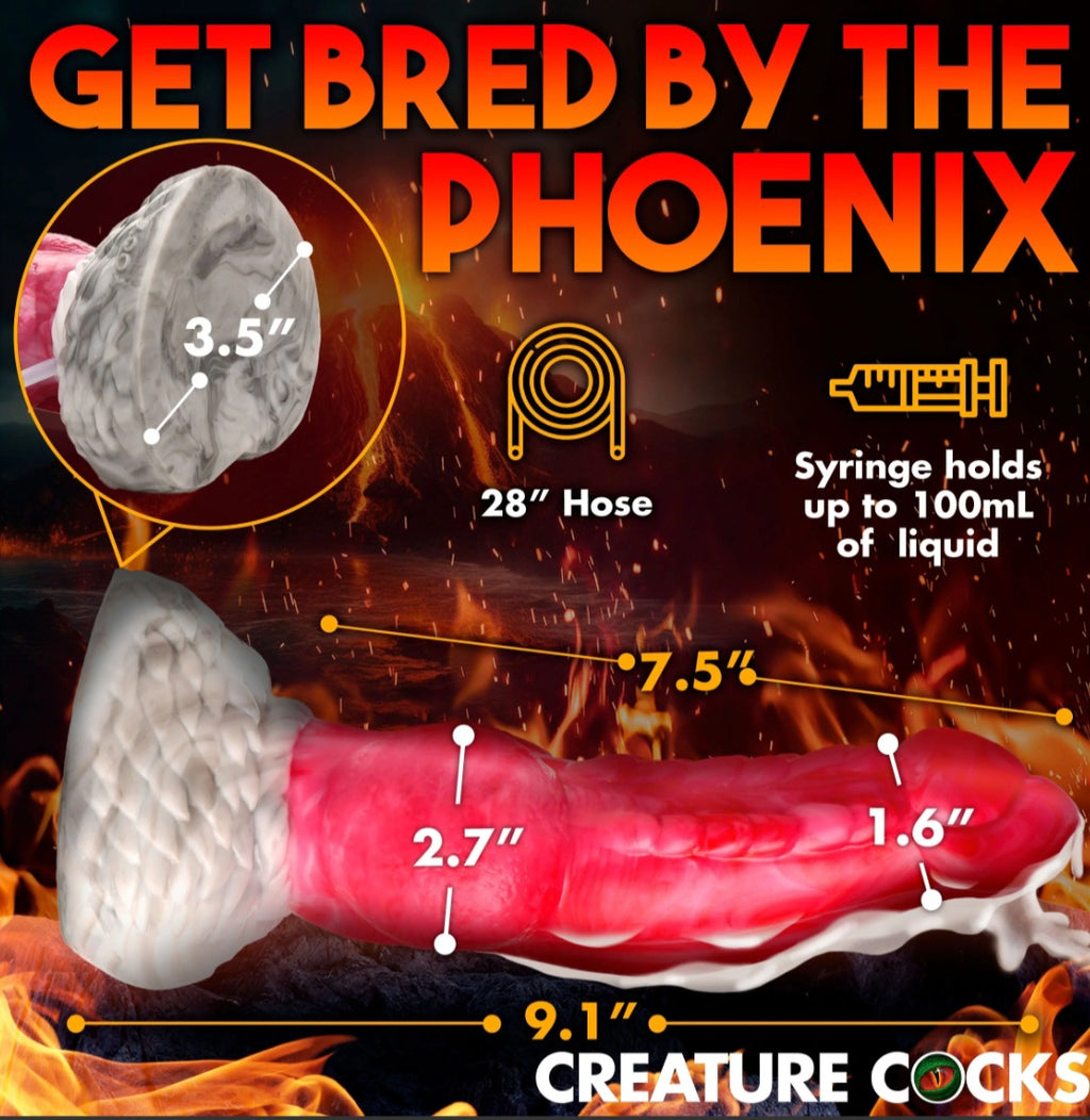 Resurrector Phoenix Squirting Silicone Dildo
