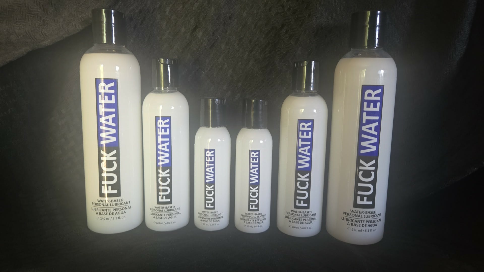 Fuck Water H2O, Creamy Water Based Personal Lubricant 2oz, 4oz & 8oz