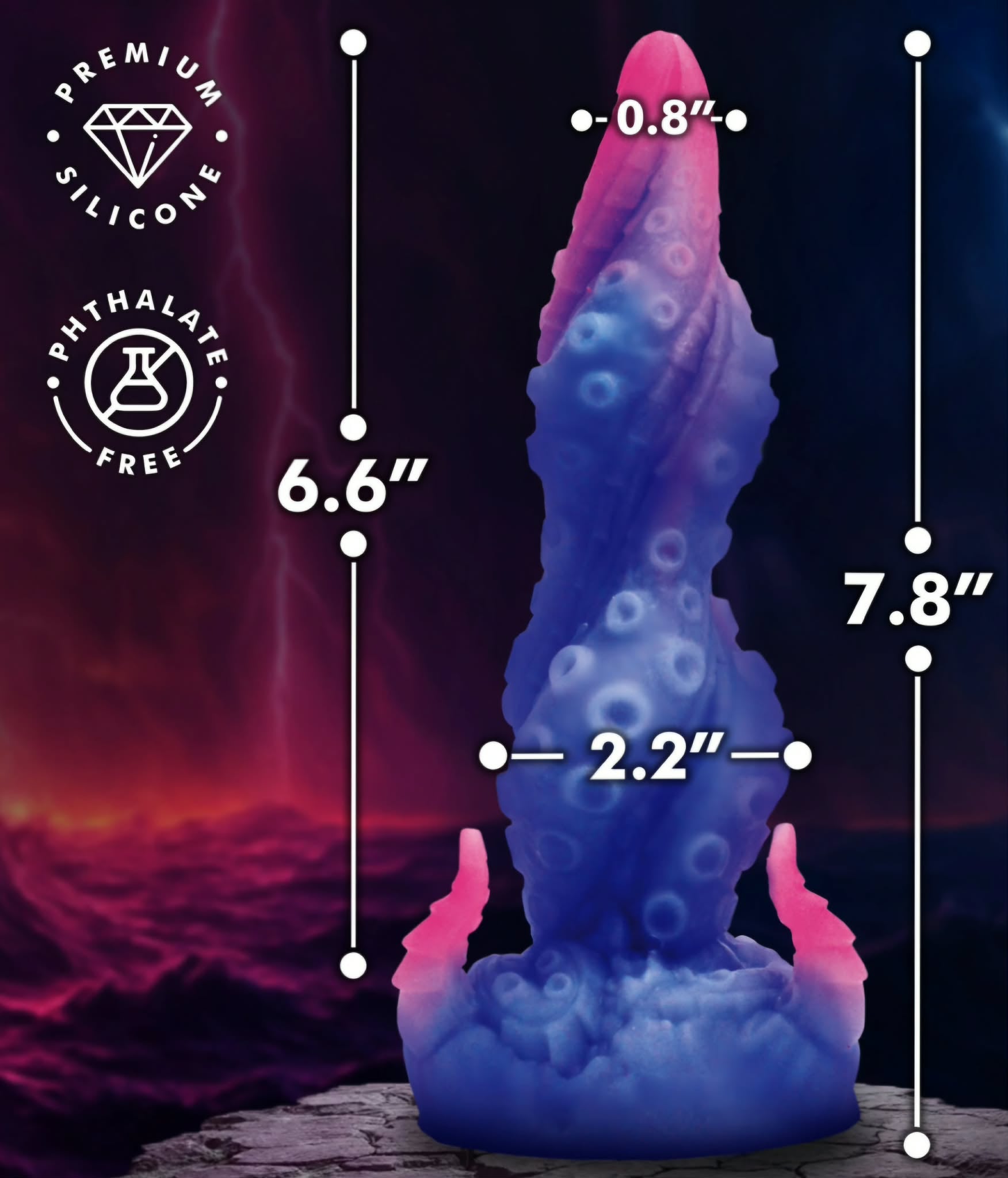 Krakenar Tentacle Silicone Dildo