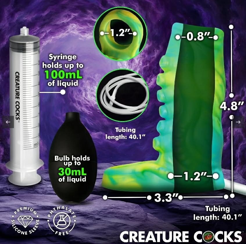 Siphon Squirting Silicone Penis Enhancer