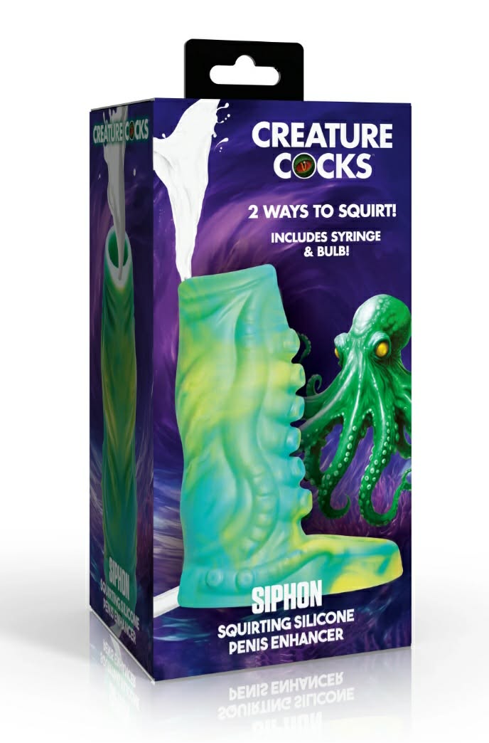 Siphon Squirting Silicone Penis Enhancer